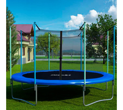 Батут FunFit 312 см с внешней сеткой и лестницей (846)